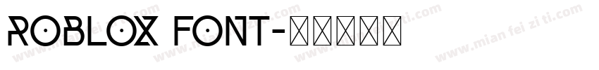 Roblox Font字体转换